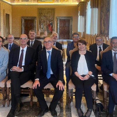 La delegazione dei dipendenti vaticani Adlv ricevuta in udienza